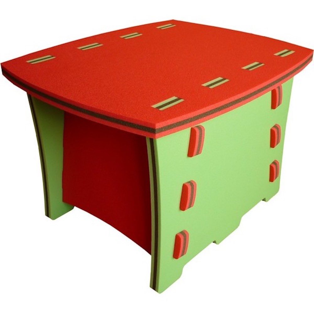 Toyformat Pěnový stoleček - Červeno-zelená 200538