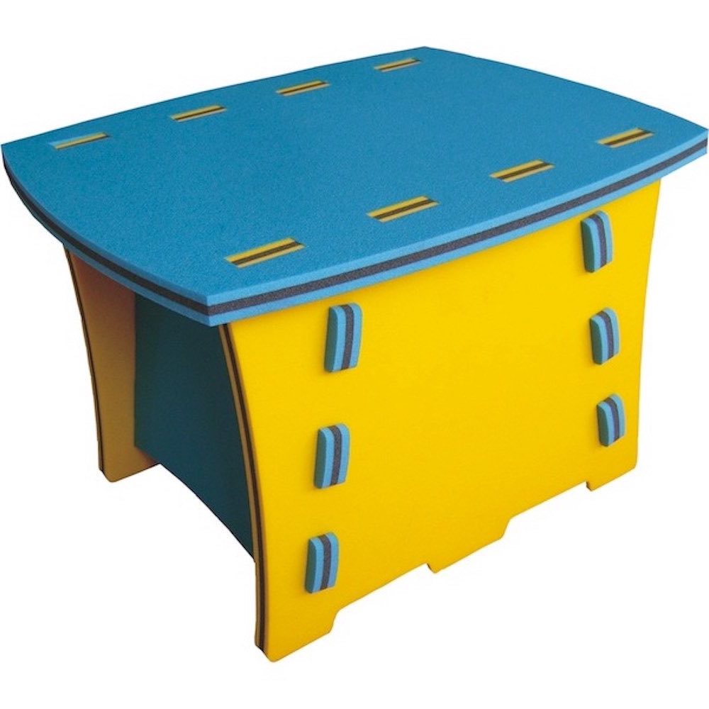 Toyformat Pěnový stoleček - Modro-žlutá 200538