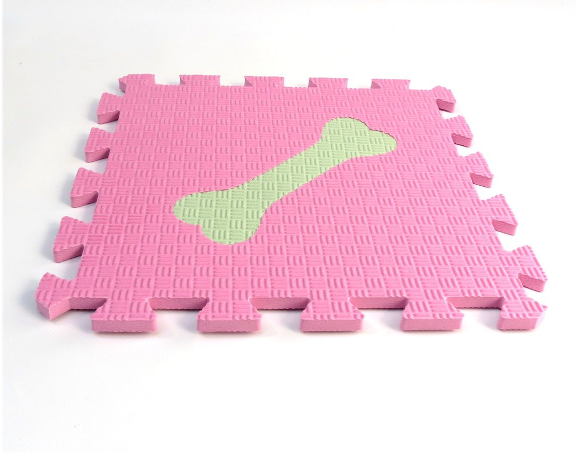 Toyformat Pěnový koberec MAXI EVA Kostička, II jakost - Růžovo-zelená- 202570 2j
