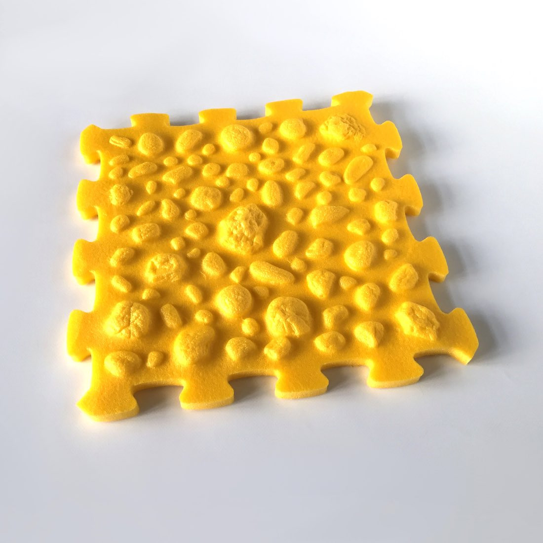 Toyformat Pěnový koberec Stepmat, jednotlivý díl - Žlutá / Kamínky 203386