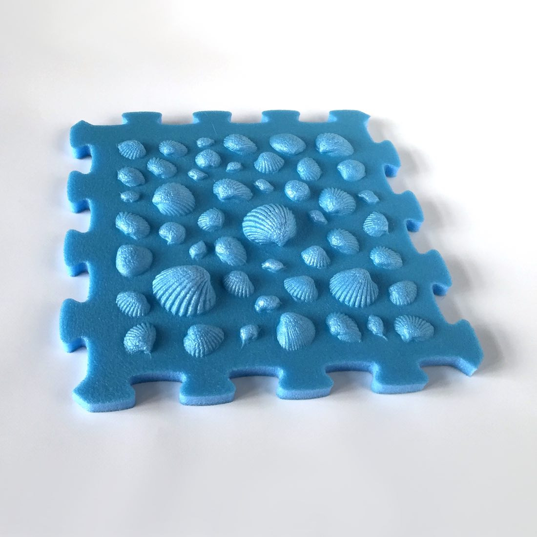 Toyformat Pěnový koberec Stepmat, jednotlivý díl - Modrá / Mušle 203386