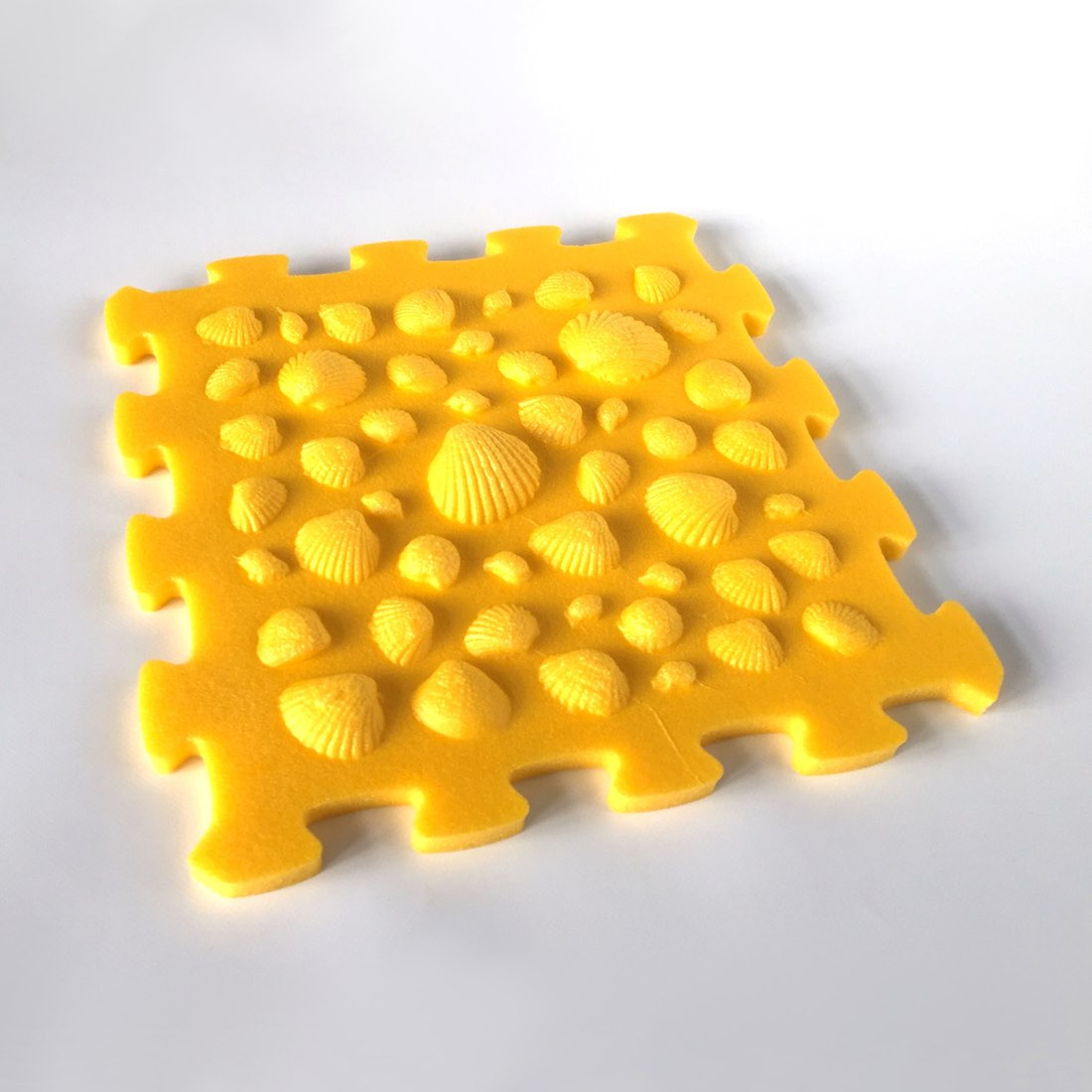 Toyformat Pěnový koberec Stepmat, jednotlivý díl - Žlutá / Mušle 203386